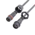 3 pin cable Waterproof pair male / female